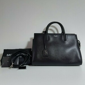 サンローラン【YVES SAINT LAURENT】 ミディアム カバリヴゴーシュ ２WAYトートバッグ YSL MEDIUM CABAS RIVE GAUCHE LEATHER BAG 009