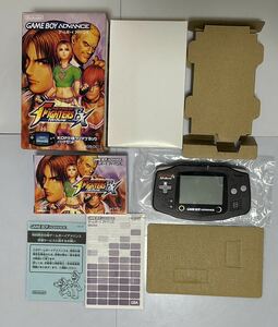 ゲームボーイアドバンス ザ・キング・オブ・ファイターズ EX KOF仕様クリアブラック　ハードセット　ジャンク品　送料無料