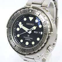 保証期間内◆良品【SEIKO】プロスペックス マリーンマスター プロフェッショナル／SBBN049／7C46-0AN0／クオーツ 黒文字盤 2309-K0220V(NT)_画像3