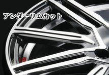 EuroSport Regulus A1 リーフ ZEO アルミホイール 2本セット 【17×6.5J 5-114.3 +45 メタルブラックポリッシュ】_画像4