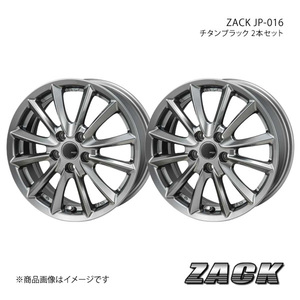 ZACK JP-016 CX-7 ER3P アルミホイール2本セット 【18×7.0J 5-114.3 +53 チタンブラック】