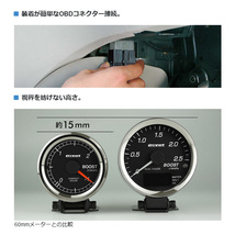 pivot ピボット COMPACT GAUGE52 ブースト計Φ52 BMW 528i F10 XG28 CPB_画像5