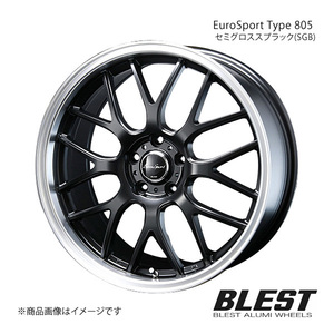 EuroSport Type 805 CT200h 10系 アルミホイール 1本 【18×7.0J 5-100 +48 セミグロススブラック(SGB)】