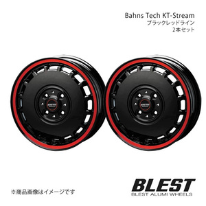 Bahns Tech KT-Stream サンバー KV4 トライ 4WD アルミホイール 2本セット 【12×4.0B 4-100 +43 ブラックレッドライン】