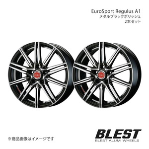 EuroSport Regulus A1 bB 20系 アルミホイール 2本セット 【16×6.0J 4-100 +40 メタルブラックポリッシュ】