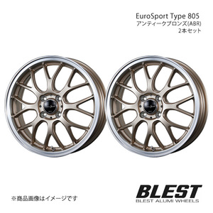 EuroSport Type 805 デリカD：2 CV4W/5W アルミホイール 2本セット 【15×5.0J 4-100 +45 アンティークブロンズ(ABR)】