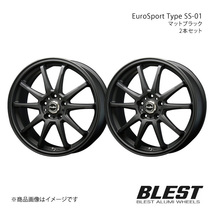 EuroSport Type SS-01 ウィッシュ 10系 アルミホイール 2本セット 【17×7.0J 5-100 +45 マットブラック】_画像1