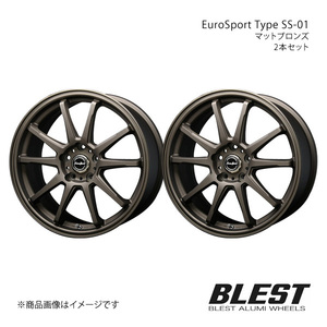 EuroSport Type SS-01 アコード CR6 アルミホイール 2本セット 【18×7.0J 5-114.3 +48 マットブロンズ】