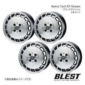 Bahns Tech KT-Stream N-WGN JH1/2 アルミホイール 4本セット 【14×4.5J 4-100 +45 ブラックポリッシュ】