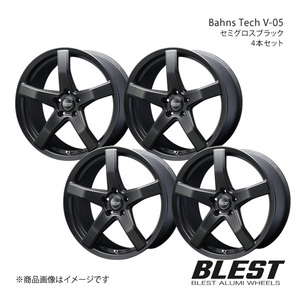 Bahns Tech V-05 SX4 ノーマルボディ YA/YB アルミホイール 4本セット 【18×7.0J 5-114.3 +50 セミグロスブラック】