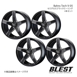 Bahns Tech V-05 レガシィB4 BL アルミホイール 4本セット 【18×7.0J 5-100 +50 セミグロスブラックミーリング】