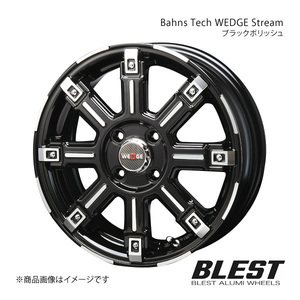 Bahns Tech WEDGE Stream ピノ 24 アルミホイール 1本 【15×5.0J 4-100 +45 ブラックポリッシュ】