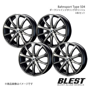 Bahnsport Type 504 ヴァンガード 30系標準 アルミホイール 4本セット 【18×7.0J 5-114.3 +48 ダークシャインメタリックポリッシュ】