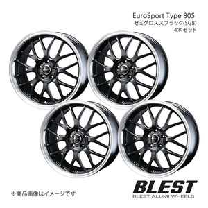 EuroSport Type 805 アトレーワゴン S321/331 アルミホイール 4本セット 【15×5.0J 4-100 +45 セミグロススブラック(SGB)】