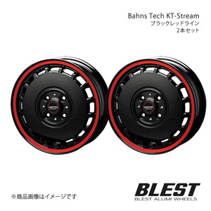 Bahns Tech KT-Stream MRワゴン F33S アルミホイール 2本セット 【14×4.5J 4-100 +45 ブラックレッドライン】