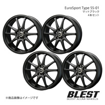 EuroSport Type SS-01 マークX 130系 アルミホイール 4本セット 【18×8.0J 5-114.3 +45 マットブラック】_画像1