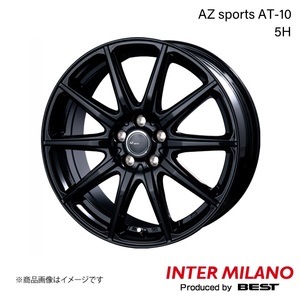INTER MILANO/インターミラノ AZ sports AT-10 シルフィー B17 ホイール 1本 【15×6.0J 5-114.3 INSET43 ブラック】