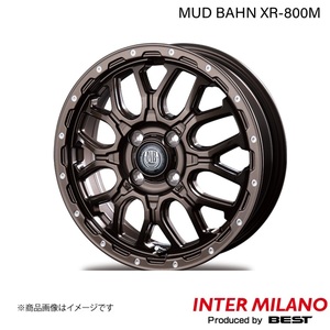 INTER MILANO/インターミラノ MUD BAHN XR-800M ホイール 1本【12×4.00B 4-100 INSET42 グロスブロンズピアスポリッシュ】