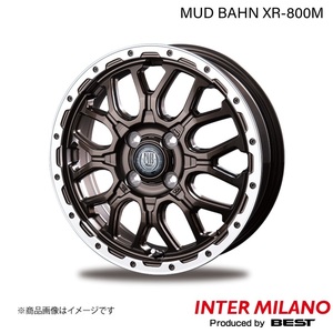 INTER MILANO/インターミラノ MUD BAHN XR-800M ホイール 1本【12×4.00B 4-100 INSET42 グロスブロンズリムポリッシュ】