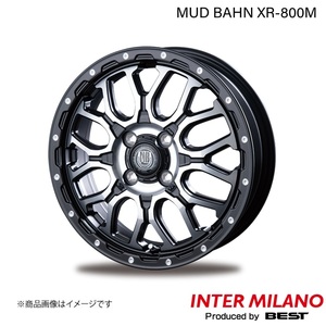 INTER MILANO/インターミラノ MUD BAHN XR-800M ミラージュ A03/05A ホイール 1本【15×4.5J 4-100 INSET45 MBK/DP】