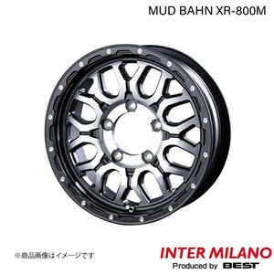 INTER MILANO/インターミラノ MUD BAHN XR-800M ジムニー JB23W ホイール 1本【16×5.5J 5-139.7 INSET20 MBK/DP】