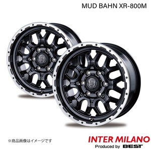 INTER MILANO MUD BAHN XR-800M レジアスエース 200系 純正タイヤ:185/75R15 LT ホイール 2本【15×6.0J 6-139.7 INSET33 MBK/RP】