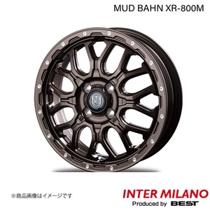 INTER MILANO/インターミラノ MUD BAHN XR-800M ミラージュ A03/05A ホイール 1本【15×4.5J 4-100 INSET45 GBR/PP】