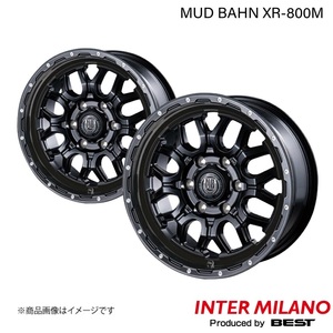 INTER MILANO MUD BAHN XR-800M ハイエース 200系 純正タイヤ:195/80R15 107/105 LT ホイール 2本【15×6.0J 6-139.7 INSET33 MBK/PP】