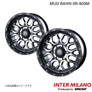 INTER MILANO/インターミラノ MUD BAHN XR-800M FJクルーザー 10系 ホイール 2本【17×7.5J 6-139.7 INSET25 MBK/DP】