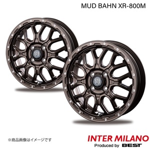 INTER MILANO/インターミラノ MUD BAHN XR-800M ミラージュ A03/05A ホイール 2本【15×4.5J 4-100 INSET45 GBR/PP】