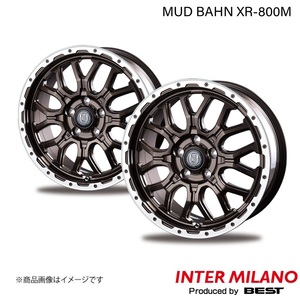 INTER MILANO MUD BAHN XR-800M オデッセイ RC系 純正タイヤ:215/60R17 ホイール 2本【17×7.0J 5-114.3 INSET48 GBR/RP】