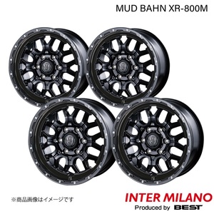 INTER MILANO MUD BAHN XR-800M レジアスエース 200系 純正タイヤ:185/75R15 LT ホイール 4本【15×6.0J 6-139.7 INSET33 MBK/PP】