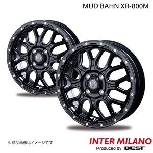 INTER MILANO/インターミラノ MUD BAHN XR-800M デリカD:2 MB36/46S ホイール 2本【15×4.5J 4-100 INSET45 MBK/PP】