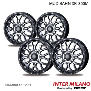 INTER MILANO/インターミラノ MUD BAHN XR-800M ミラージュ A03/05A ホイール 4本【14×4.5J 4-100 INSET45 MBK/DP】