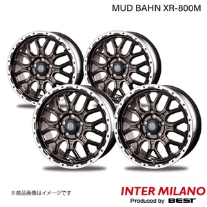 INTER MILANO/インターミラノ MUD BAHN XR-800M エルグランド E51 ホイール 4本【17×7.0J 5-114.3 INSET38 GBR/RP】