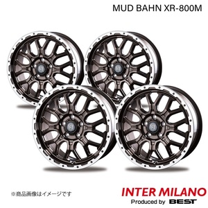 INTER MILANO/インターミラノ MUD BAHN XR-800M スカイライン V37 ホイール 4本【17×7.0J 5-114.3 INSET38 GBR/RP】