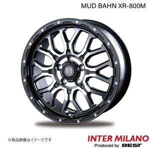 INTER MILANO/インターミラノ MUD BAHN XR-800M スカイライン V37 ホイール 1本【17×7.0J 5-114.3 INSET38 MBK/DP】