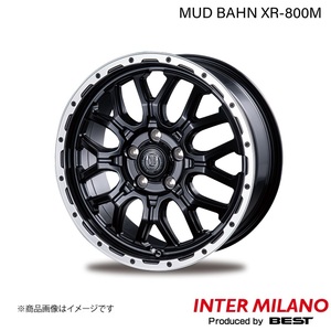 INTER MILANO/インターミラノ MUD BAHN XR-800M ヴォクシー 90系 ホイール 1本【17×7.0J 5-114.3 INSET38 MBK/RP】