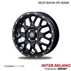 INTER MILANO/インターミラノ MUD BAHN XR-800M ミラージュ A03/05A ホイール 1本【14×4.5J 4-100 INSET45 MBK/PP】