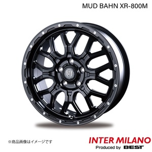 INTER MILANO/インターミラノ MUD BAHN XR-800M スカイライン V37 ホイール 1本【17×7.0J 5-114.3 INSET38 MBK/PP】