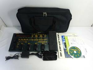 AZ680/動作品 ズーム GFX-8 Guitar Effects Processor/純正 アダプター カバン 付/マルチエフェクター エフェクター ZOOM 保管品