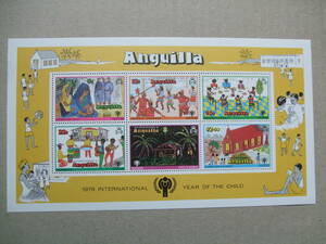 アンギラ　１９７９年　国際児童年　小型S/S　１種完　未使用