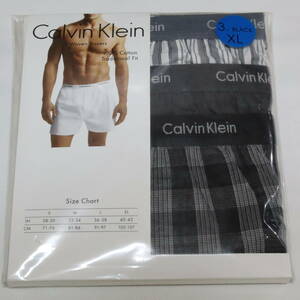 カルバンクライン　Calvin Klein　ボクサーパンツ　XL　３枚セット　３WovenBoxers