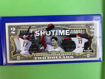 大谷翔平 アメリカ 2ドル札 $2札 本物米ドル 二刀流 サイン SHOTIME MLB メジャーリーグ ロサンゼルス エンジェルス Los Angeles Angels_画像3