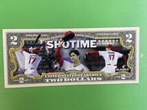 大谷翔平 アメリカ 2ドル札 $2札 本物米ドル 二刀流 サイン SHOTIME MLB メジャーリーグ ロサンゼルス エンジェルス Los Angeles Angels_画像5