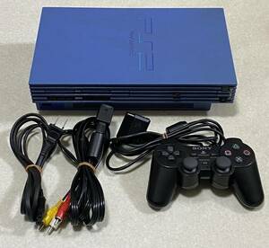 PS2 トイズ・ブルー SCPH-39000TB 本体セット / 動作確認済み SONY プレイステーション2 トイザらス