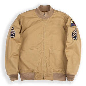 Tanker Jacket ミリタリージャケット メンズ アメカジジャケット バッジ　裏ボア 裏起毛 裏ウール混　秋冬　Ｓ～ＸＸＬ　カーキ