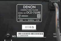 DENON/デノン CDプレーヤー DCD-755RE【ジャンク品】_画像7