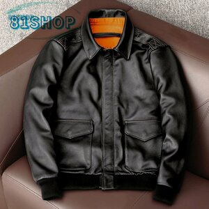 [81SHOP] quality guarantee *kau hyde single leather jacket motorcycle / Rider's / leather / flight jacket black 