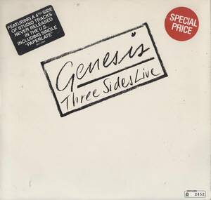 英国２枚組ＬＩＶＥ/初回アメ盤/レンタルシール貼られてます/Genesis /Three Sides Live